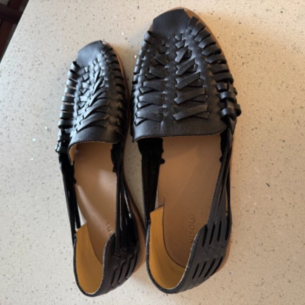Nisolo Men's Huarache Sandal Black - Picture 9 of 9